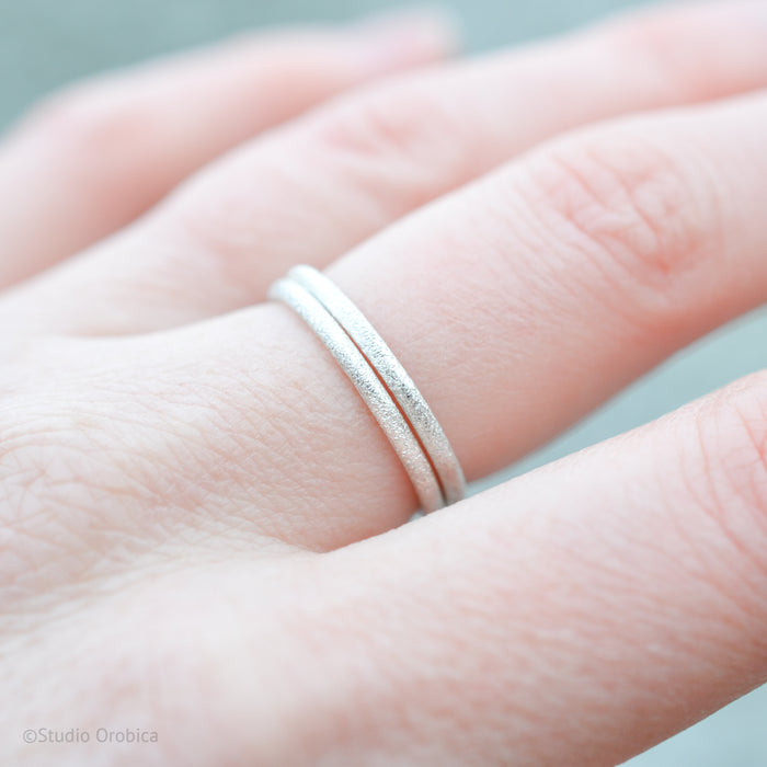 Textured Stack Ring